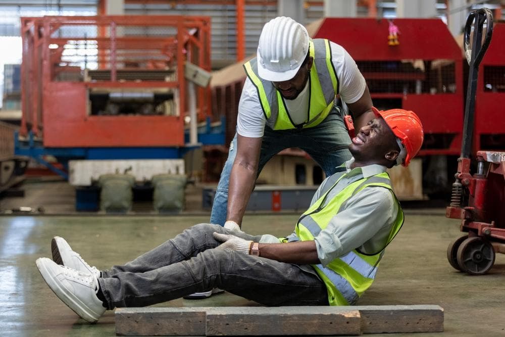 Industrial,Accident,Concept.,Male,African,American,Accidents,From,Working,Carrying