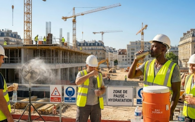 Épisodes de chaleur intense : comment Bref Service applique les nouvelles mesures de protection sur les chantiers