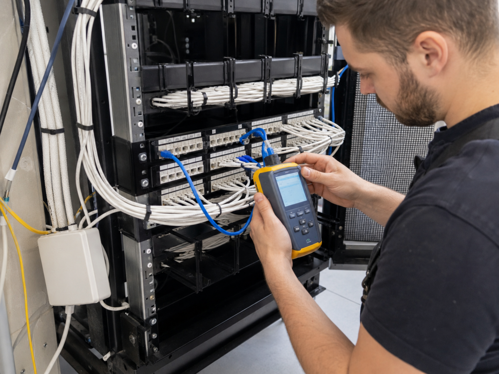electricien-courants-faibles-test-cable-reseau
